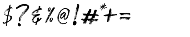 Cayliath Brush Font OTHER CHARS