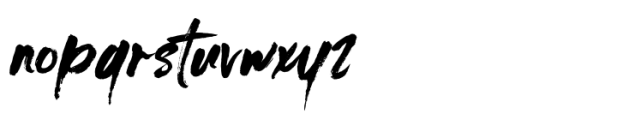Cayliath Brush Font LOWERCASE