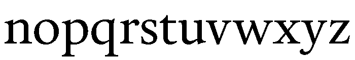 Calendas Plus Font LOWERCASE