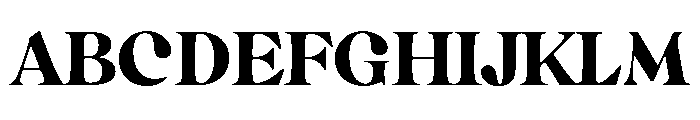 CalisteDisplayLimited Black Font UPPERCASE
