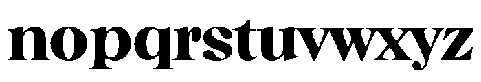 CalisteDisplayLimited Black Font LOWERCASE
