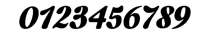 CalisteDisplayLimited Blackitalic Font OTHER CHARS