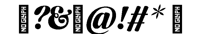 CalisteDisplayLimited Blackitalic Font OTHER CHARS