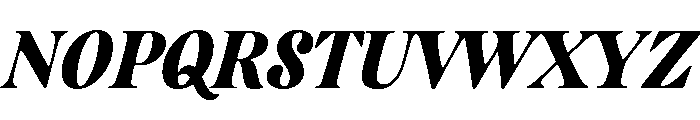 CalisteDisplayLimited Blackitalic Font UPPERCASE