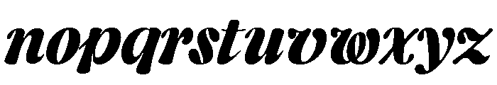 CalisteDisplayLimited Blackitalic Font LOWERCASE