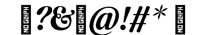 CalisteDisplayLimited Bolditalic Font OTHER CHARS