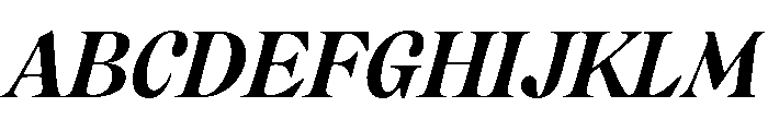 CalisteDisplayLimited Bolditalic Font UPPERCASE