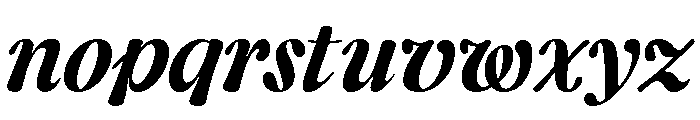 CalisteDisplayLimited Bolditalic Font LOWERCASE