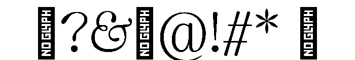 CalisteDisplayLimited Light Font OTHER CHARS