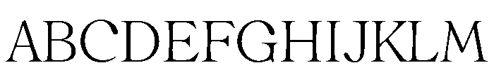 CalisteDisplayLimited Light Font UPPERCASE
