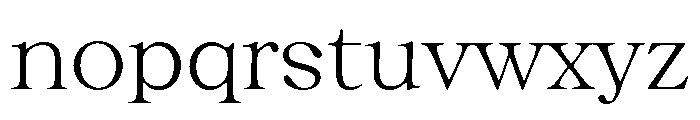 CalisteDisplayLimited Light Font LOWERCASE