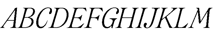 CalisteDisplayLimited Lightitalic Font UPPERCASE
