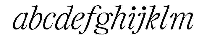 CalisteDisplayLimited Lightitalic FONT