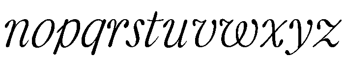 CalisteDisplayLimited Lightitalic Font LOWERCASE