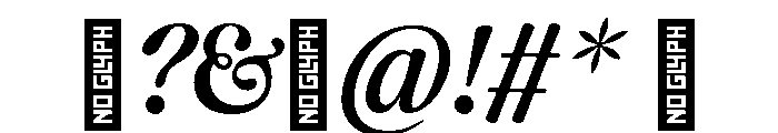 CalisteDisplayLimited Mediumitalic Font OTHER CHARS