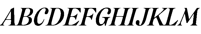 CalisteDisplayLimited Mediumitalic Font UPPERCASE