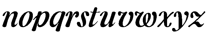 CalisteDisplayLimited Mediumitalic Font LOWERCASE
