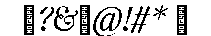 CalisteDisplayLimited Regularitalic Font OTHER CHARS