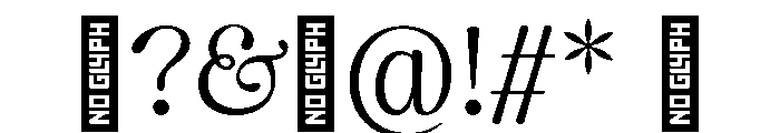 CalisteDisplayLimited Semilight Font OTHER CHARS