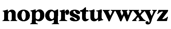 CalisteTextLimited Black Font LOWERCASE