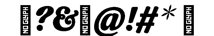 CalisteTextLimited Blackitalic Font OTHER CHARS