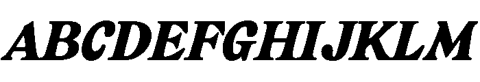 CalisteTextLimited Blackitalic Font UPPERCASE