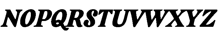 CalisteTextLimited Blackitalic Font UPPERCASE