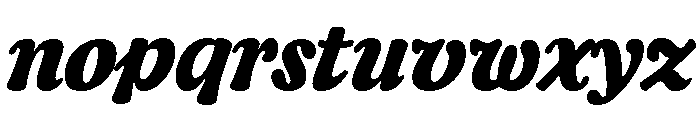 CalisteTextLimited Blackitalic Font LOWERCASE