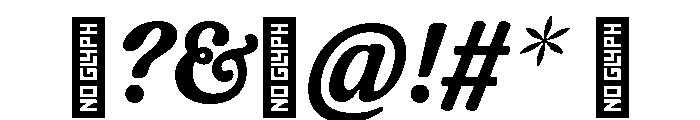 CalisteTextLimited Bolditalic Font OTHER CHARS