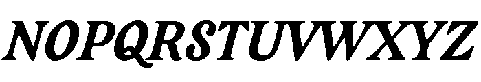 CalisteTextLimited Bolditalic Font UPPERCASE