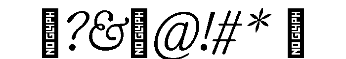 CalisteTextLimited Lightitalic Font OTHER CHARS