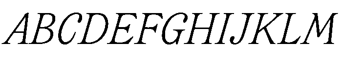 CalisteTextLimited Lightitalic Font UPPERCASE