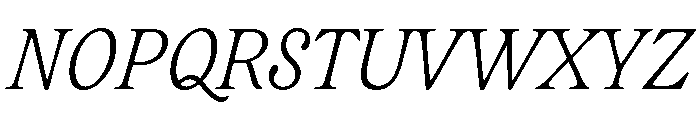 CalisteTextLimited Lightitalic Font UPPERCASE