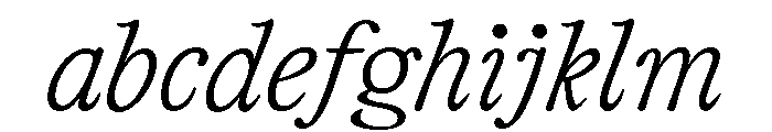 CalisteTextLimited Lightitalic FONT