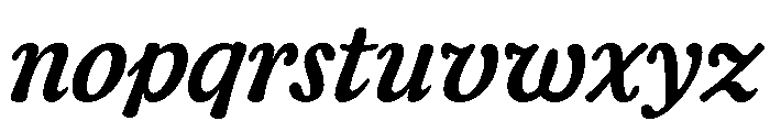 CalisteTextLimited Mediumitalic Font LOWERCASE