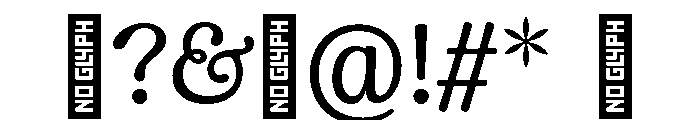 CalisteTextLimited Regular Font OTHER CHARS