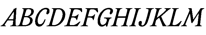 CalisteTextLimited Regularitalic Font UPPERCASE