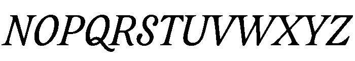 CalisteTextLimited Regularitalic Font UPPERCASE