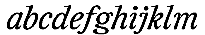 CalisteTextLimited Regularitalic FONT