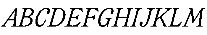 CalisteTextLimited Semilightitalic Font UPPERCASE