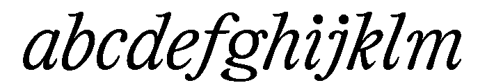 CalisteTextLimited Semilightitalic FONT