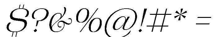CampaignSerif LightItalic Font OTHER CHARS