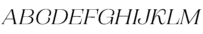 CampaignSerif LightItalic Font UPPERCASE