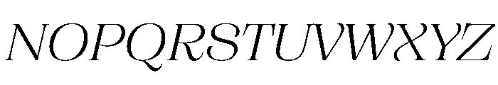 CampaignSerif LightItalic Font UPPERCASE