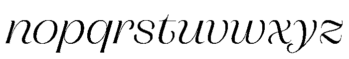 CampaignSerif LightItalic Font LOWERCASE