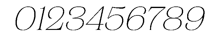 CampaignSerif ThinItalic Font OTHER CHARS
