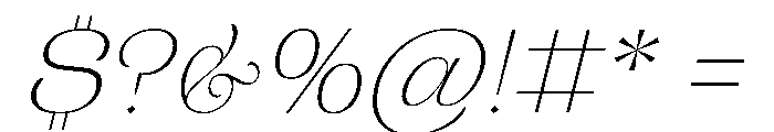 CampaignSerif ThinItalic Font OTHER CHARS