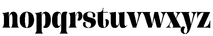 CampaignSerifCondensed Black Font LOWERCASE