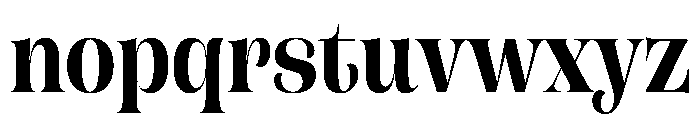 CampaignSerifCondensed Bold Font LOWERCASE