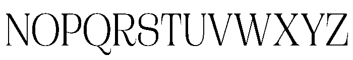 CampaignSerifCondensed Light Font UPPERCASE